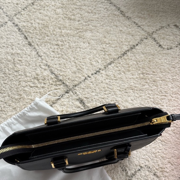 Prada Black Saffiano Leather Satchel - Picture 5 of 11